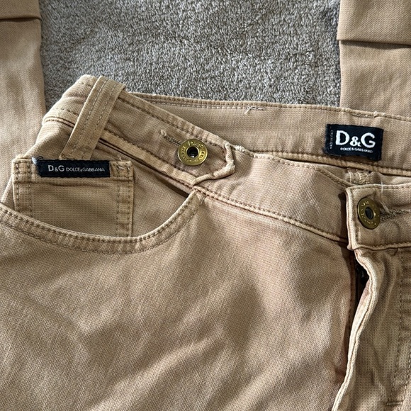 D&G Woman’s Classic Khaki Cuffed Pant - Picture 3 of 12